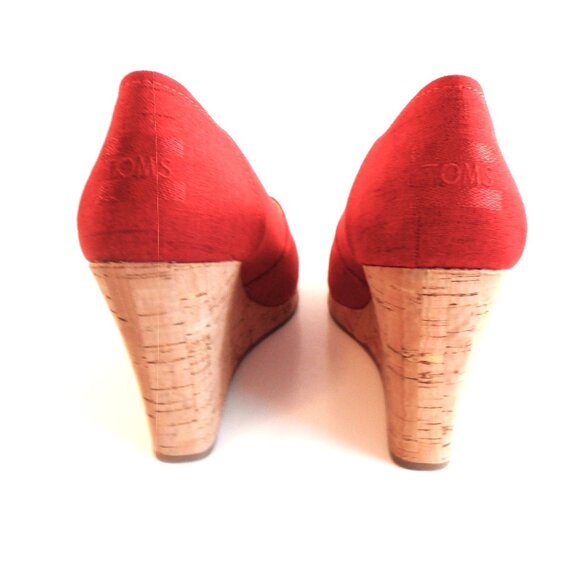 Tom's Women's Classic Espadrille Wedge Sandals - Picture 4 of 6